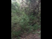Preview 4 of Johnnie Lover Get's Caught Sucking Nathan Seaberry's Dick On Public Trail Outdoors POV