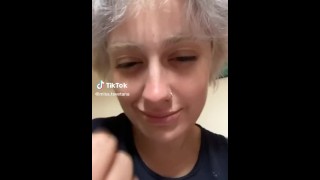 Big Tits TikTok making joke video