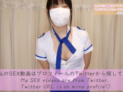乳首見えそう…！胸元が大きく開いてるセクシーなCAコスプレ - Screenshot 16 of 16 - 素人