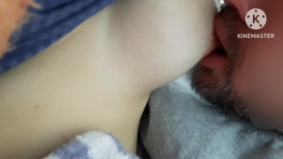 He Got So Horny Sucking My Boobs That He Came In 10 Seconds And Filled My Pussy With Cum
