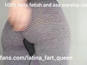 Preview 3 of Farting on your face - Stinky farts - Farts fetish - Farting in my leggings - Big ass gassy girl