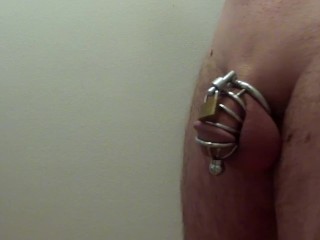Tiny Dick Lockup in Chastity Cage #2