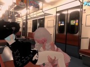 Preview 3 of VRchat couple ERPs on the public metro