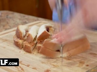 Sex Robot In High Heels Sarah Taylor Gets Her Settings Adjusted By Fat Cock In The Kitchen - Mylf