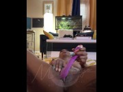 Preview 1 of Ebony squirts and fucks herself