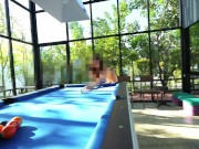 Preview 1 of nudist play billiards in public