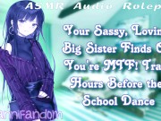 Preview 2 of 【SFW Wholesome ASMR Audio RP】You Come Out as Trans to Your Big Sis B4 the School Dance 【F4MtF】