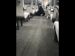 Public Orgasm in train