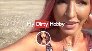 MyDirtyHobby - Redhead outdoor fuck and creampie