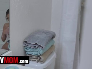 Horny Step Son Wakes Up Big Titted Step Mom Kat Dior With His Fat Cock In Her Mouth - PervMom screenshot number 1