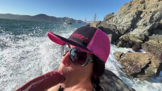 НА СКАЛАХ возле моста Золотые Ворота BJ