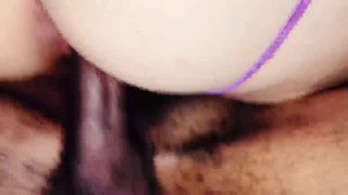 Thick PAWG gets RIDES AND GETS BREEDED while riding BBC in BATHROOM