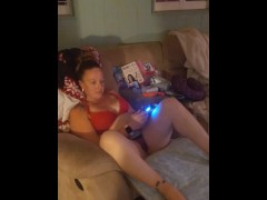 Filming Up Girls Mini Skirt While She Plays Fortnite and She Wins The Battle Royal (Watch Her Play)