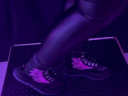 Preview 2 of CBT CyberCrush in Futuristic Shoes with TamyStarly - Shoejob, Bootjob, Footjob, Trampling, Crushing