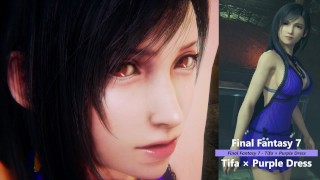 Final Fantasy 7 - Tifa × Vestido Roxo - Versão Lite