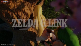 Link hace que el culo de Zelda rebote