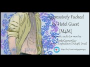 Preview 1 of Fucking my Roomservice | M4M | Erotic Audio for Men | Rough | Deepthroat | Anal | Breathplay |