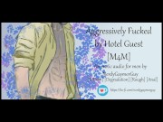 Preview 2 of Fucking my Roomservice | M4M | Erotic Audio for Men | Rough | Deepthroat | Anal | Breathplay |
