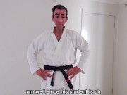 Preview 3 of YES SENSEI! - FEET OF FURY - STOMPING AND KICKING MY STUDENTS COCK - KUNG FU NUTCRACKER - PART 2