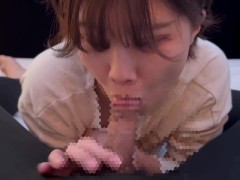 ち〇ぽの匂いに興奮する彼女の鼻コキとのど輪締めフェラでごっくん♡ - Screenshot 9 of 16 - Nosejob