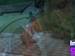 Hotty Paul showing perfect breast and ass Lingerie Beach