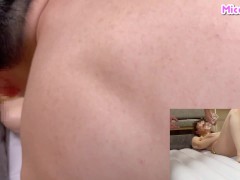 [1]彼女と初めてのヌルヌルローションセックス、泡をたっぷりつけて騎乗位で下から彼女をツキまくる-日本人/素人カップル/個人撮影/マットプレイ/ソープランド - Screenshot 10 of 16 - Spooning Position