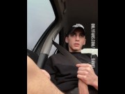 Preview 6 of TEEN GAY JERKING OFF IN CAR