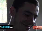 Preview 3 of Horny Latino Twink Bruno Wants To Taste New Dicks And Swallows Two At Once - Latin Leche