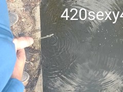 Pissing in the river, hope you're thirsty down stream!