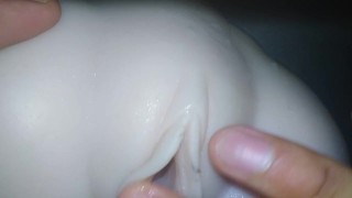 Hot Creamy Pussy Begging For Cum While She - Sex Doll
