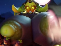 Balls Deep Ass and Cunt Pounding - Creampie - Animation - Masturbation Part 7