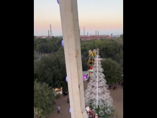 Risky Public Flashing on the Ferris Wheel at the Carnival