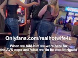 FFM Threesome with stranger we met at a casino in Las Vegas