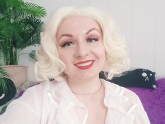 Leash and collar Strap-on FemDom video: female domination POV dirty talk humiliation