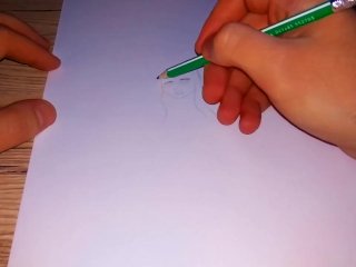 Confused Hentai girl is shaking with pleasure