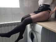 Preview 1 of I fuck my stepsister on the washing machine when no one is home