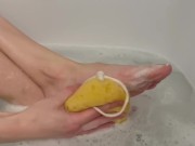 Preview 5 of ASMR Washing feet in bubble bath