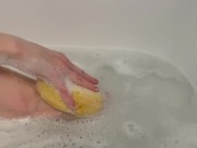 Preview 6 of ASMR Washing feet in bubble bath