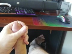 Bright shiny D in natural light! Stroking it to POV porn. Solo Male Dirty Talk Moaning.