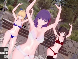 mmd dance, セイバー, fate staynight, role play