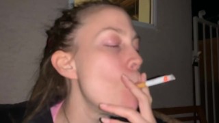 Smoking Cocksucking and Cum out in public