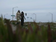 Preview 6 of Teaser - Walking with a friend being completely naked under our sheer dresses