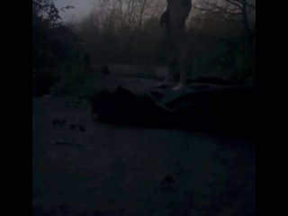 Huge dick naked barefoot cars passing close