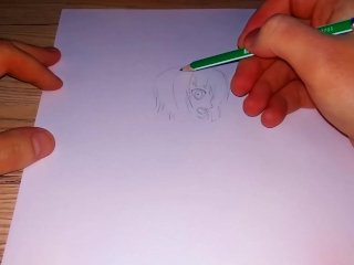 painting, piss, anime hentai, drawing