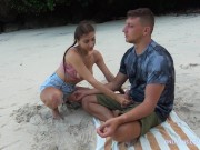 Preview 4 of MEDITATION ON THE BEACH, DEEP BLOWJOB FROM A STRANGER!