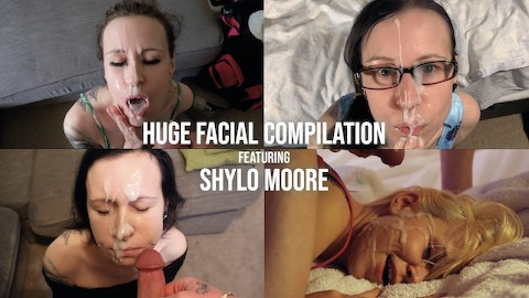 Compilation d’énormes faciales avec Shylo Moore