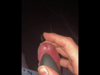 Steaming Cum Shot In The Cold Dark Woods Off Ledge