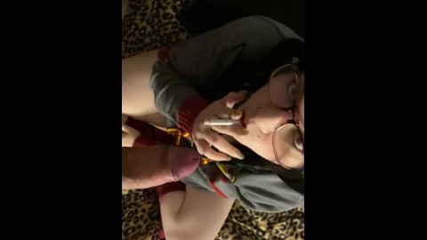 Sinderrella smoking blowjob Harry Potter cosplay Skype keirraandleo