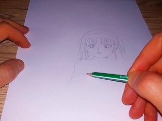 girl pees herself, anime hentai, art, anime