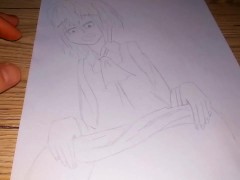 Japanese 18 year old student lifted her dress to urinate